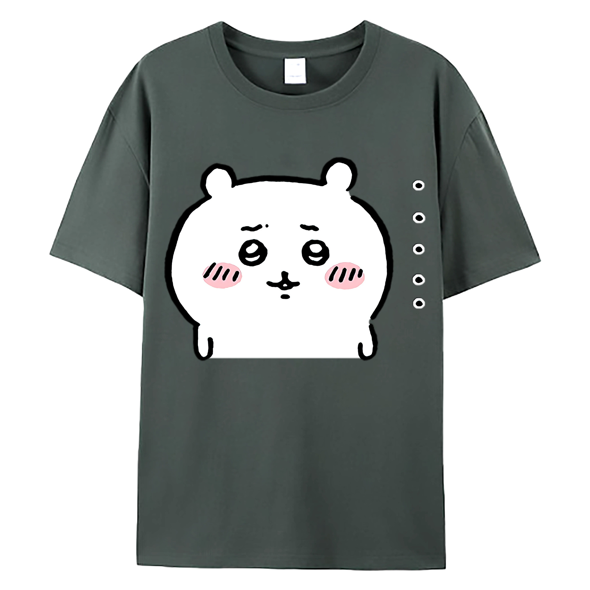 （画像用） ちいかわ ちいかわ Chii-kawa chiikawa 綿100％ メンズ半袖Tシャツ｜肌触りやわらか＆通気性